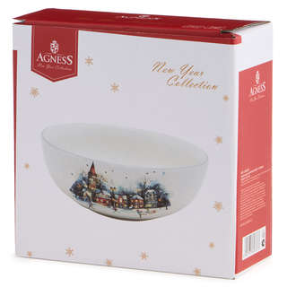 Салатник 'С Новым Годом!' 16 см, Agness 5