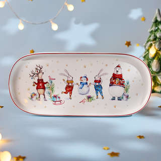 Блюдо овальное 'Winter Story' 34 см, Lefard