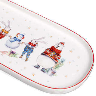 Блюдо овальное 'Winter Story' 34 см, Lefard 5
