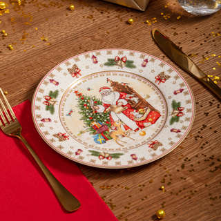 Тарелка закусочная 'Дед Мороз' 20 см, Lefard 2