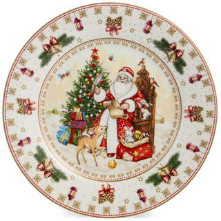 Тарелка закусочная 'Дед Мороз' 20 см, Lefard