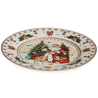 Тарелка закусочная 'Дед Мороз' 20 см, Lefard 3