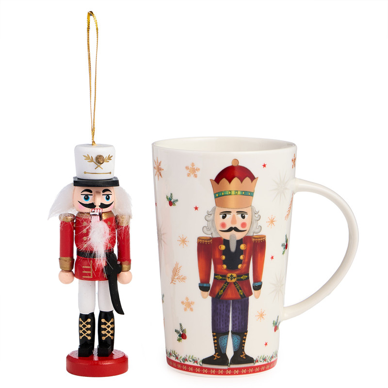 Набор подарочный 'Щелкунчик': кружка 385 мл + елочная игрушка, Lefard арт.580-098