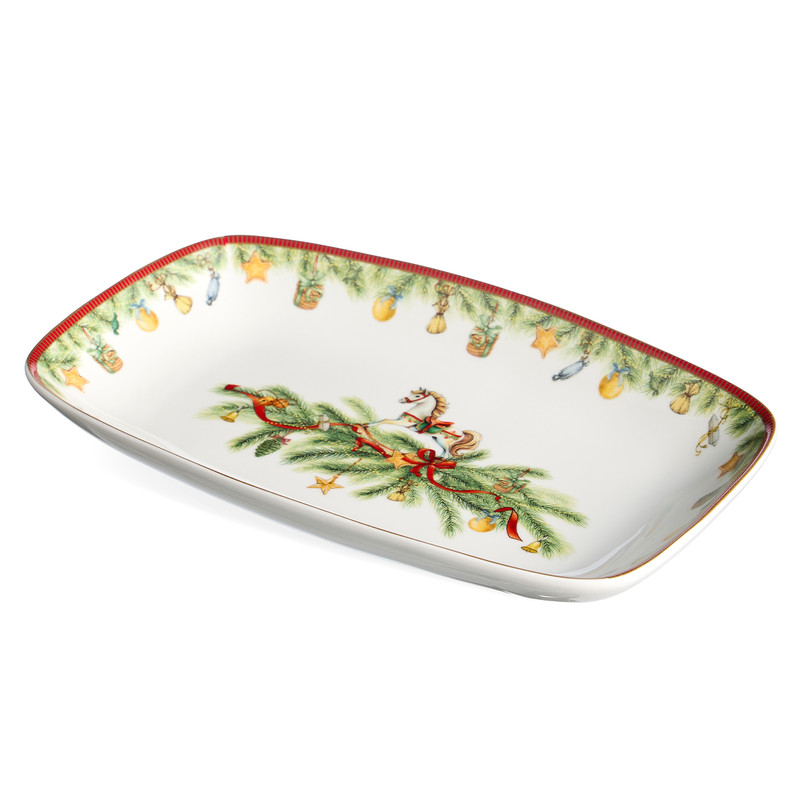 Блюдо прямоугольное 'Щелкунчик' 25х16 см, Lefard