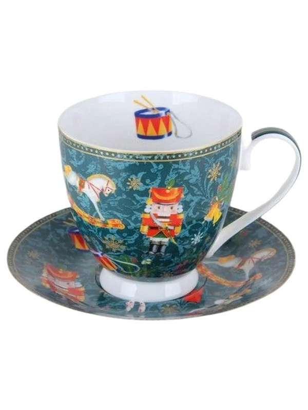 Чайная пара 'Щелкунчик' 440 мл, зеленый