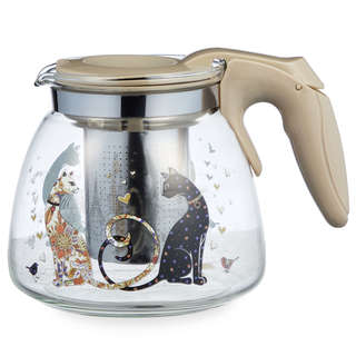 Чайник заварочный с фильтром 'Парижские коты' 900 мл, Agness
