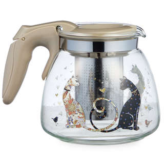 Чайник заварочный с фильтром 'Парижские коты' 900 мл, Agness 3