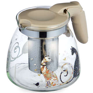 Чайник заварочный с фильтром 'Парижские коты' 900 мл, Agness 4
