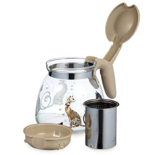 Чайник заварочный с фильтром 'Парижские коты' 900 мл, Agness 6