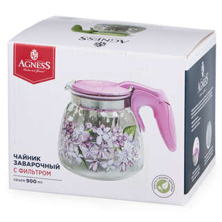 Чайник заварочный с фильтром 'Парижские коты' 900 мл, Agness 7