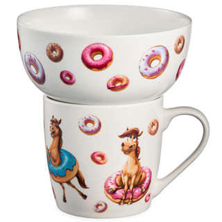 Набор детской посуды 'Ponycake': кружка 360 мл, салатник 500 ...