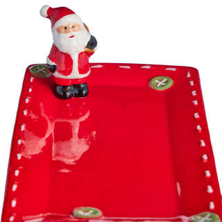 Блюдо сервировочное прямоугольное 'Christmas Gift' 24 см, LEFARD 2