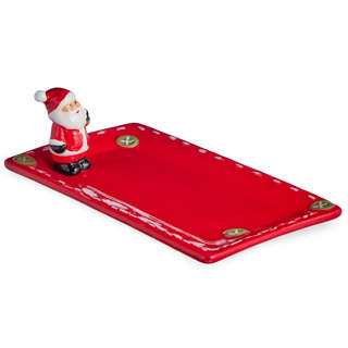 Блюдо сервировочное прямоугольное 'Christmas Gift' 24 см, LEFARD 3