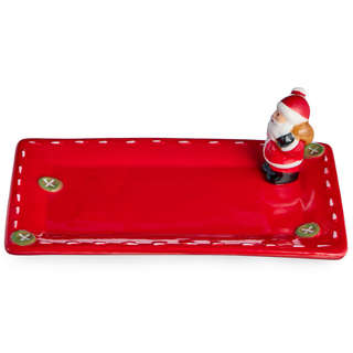 Блюдо сервировочное прямоугольное 'Christmas Gift' 24 см, LEFARD