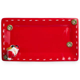 Блюдо сервировочное прямоугольное 'Christmas Gift' 24 см, LEFARD 4