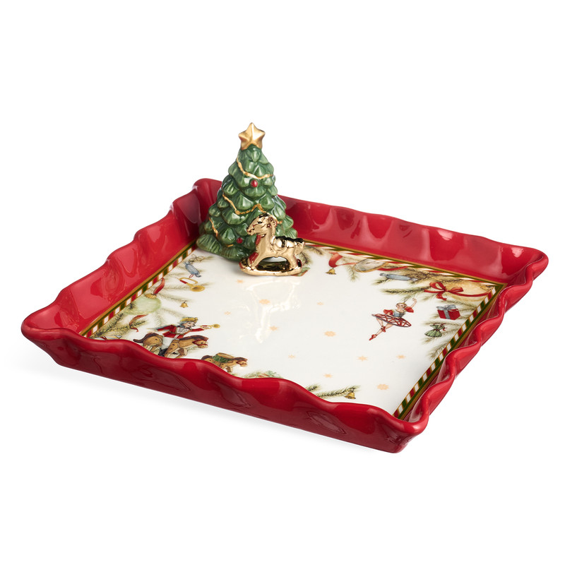 Блюдо квадратное 'Щелкунчик' 19х19 см, Lefard