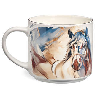 Кружка 'Horse' 500 мл, золото, Lefard 2