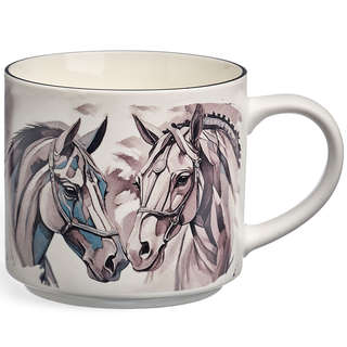 Кружка 'Horse' 500 мл, серебро, Lefard