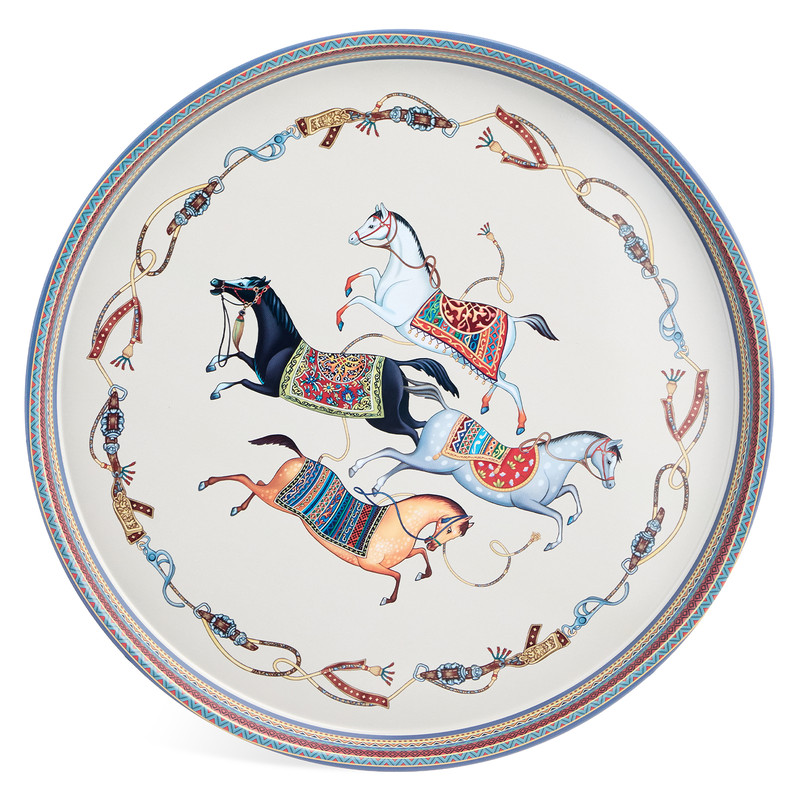 Поднос сервировочный 'Passage' 33 см, Agness, белый