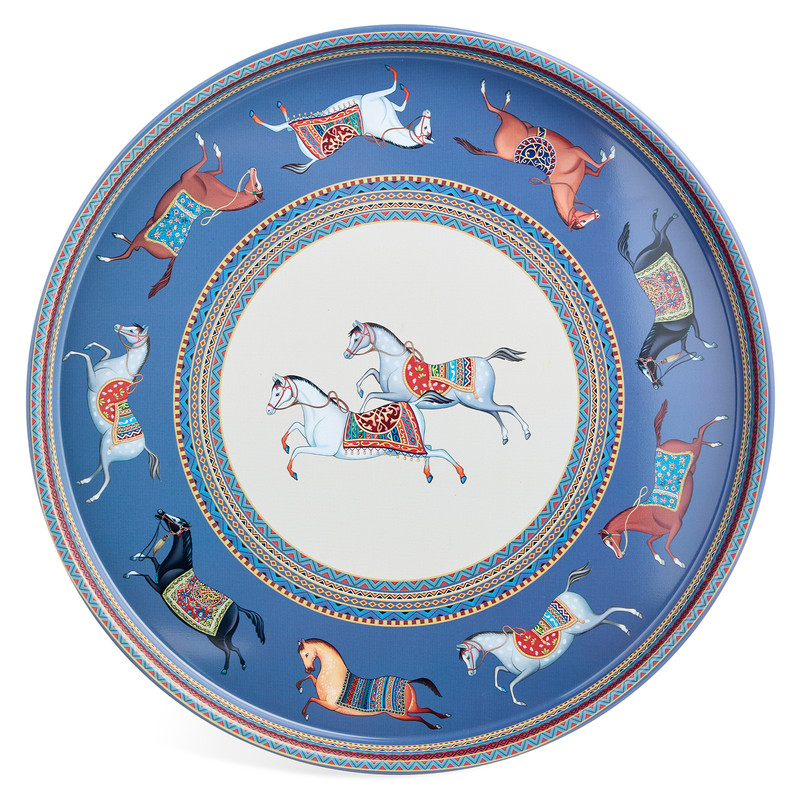 Поднос сервировочный 'Passage' 33 см, Agness, синий