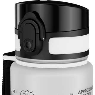 Бутылка для воды MESHU 'Nice day' 600мл, пластик, белая 3