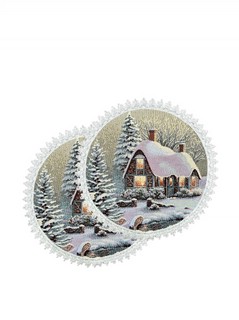 Комплект из 2-х круглых салфеток 'Гензель и Гретель' d 31 см,...