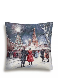 Наволочка декоративная 'Москва, Красная площадь' (салют) 45х4...