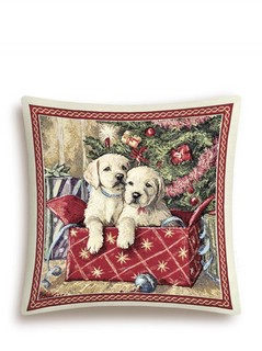 Наволочка декоративная 'Рождественский подарок' (щенки) 45х45...