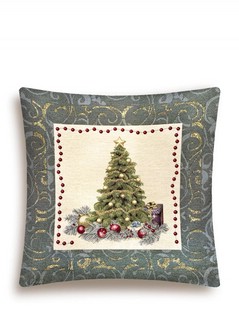 Наволочка декоративная 'Рождественская ночь' (елка) 45х45 см,...