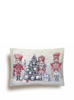 Наволочка декоративная 'Щелкунчики' (розовый фон) 50х70 см, г...