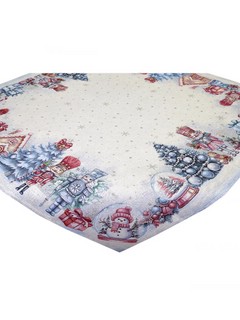 Скатерть 'Щелкунчики' (розовый фон) 100х100 см, гобелен, Le G...