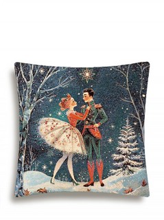 Наволочка декоративная 'Щелкунчик, балет' (темный фон) 45х45 ...