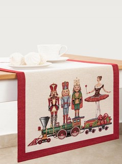 Дорожка на стол 'Щелкунчик и Мари' 44х140 см, гобелен, Le Gob...