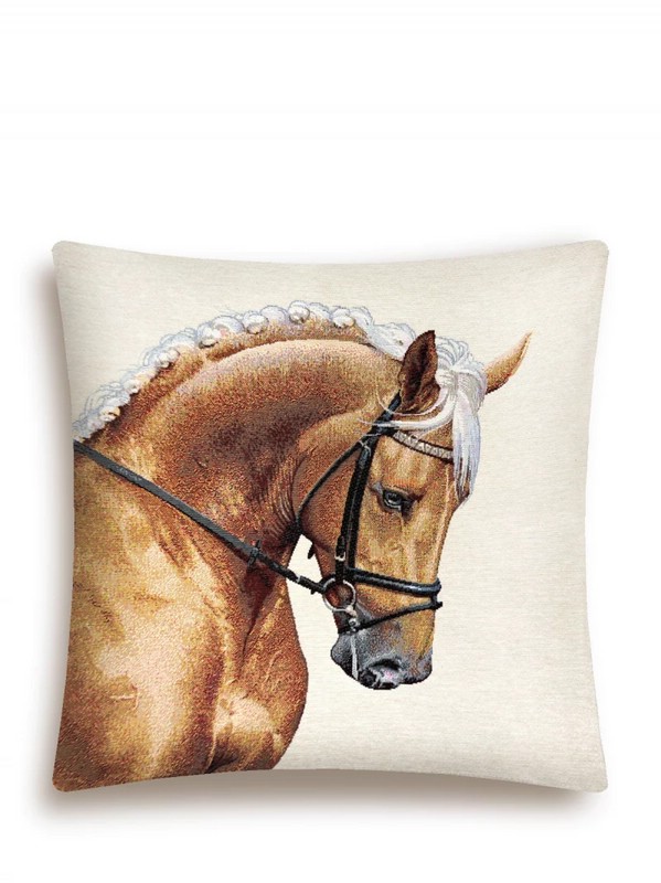 Наволочка декоративная 'Конь рыжий', 45х45 см, гобелен, Le Gobelin