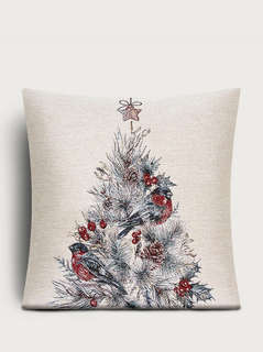 Наволочка декоративная 'Снегири' (ёлка) 45х45 см, гобелен, Le...