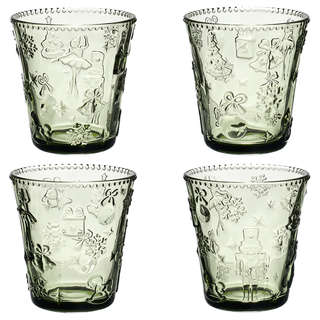 Набор из 4-х стаканов 'Щелкунчик' зеленый, 280 мл, LEFARD