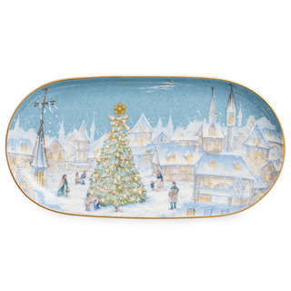 Блюдо овальное 20 см 'Снежная королева', LEFARD 2
