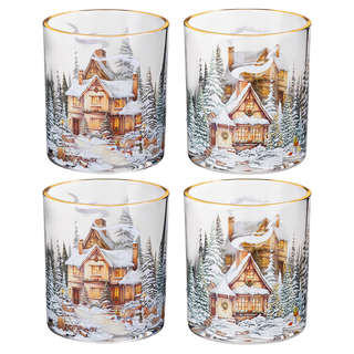 Набор стаканов 'Накануне Рождества' из 4-х шт, 320 мл, LEFARD