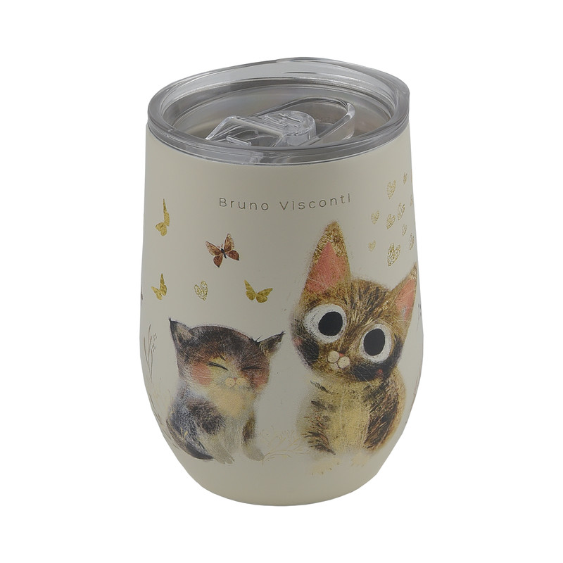 Термокружка 360 мл 'Love Me Котики счастье'