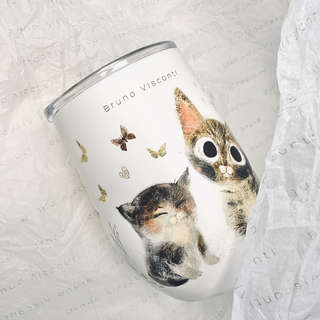 Термокружка 360 мл 'Love Me Котики счастье' 8