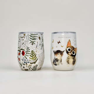 Термокружка 360 мл 'Love Me Котики счастье' 9