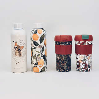 Термокружка 500 мл, с силиконовой вставкой, 'Flora Лесные ягоды' 11