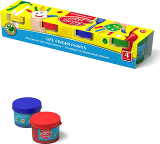 Пальчиковые краски ErichKrause ArtBerry, гелевые с алоэ вера,...