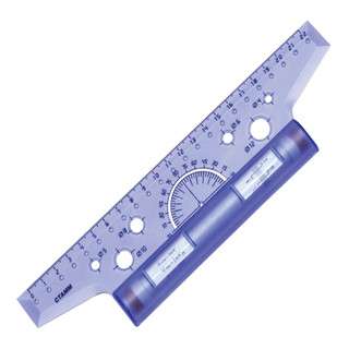 Стамм Линейка-рейсшина 22 см цвет прозрачный