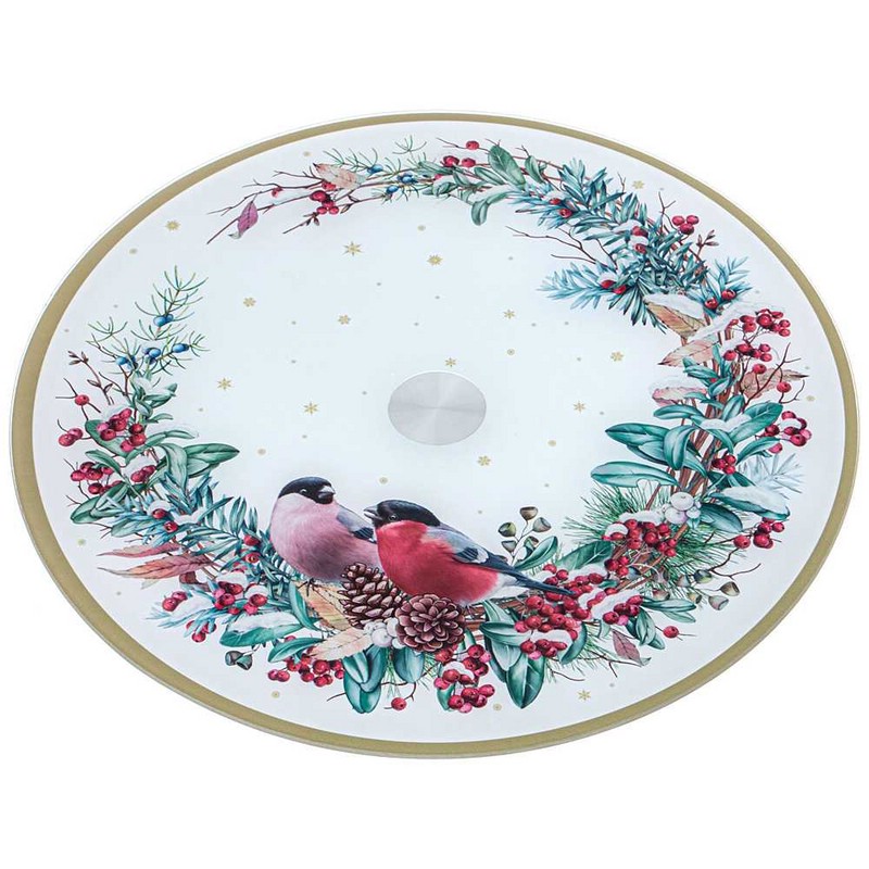 Тортовница 'Лесная сказка' вращающаяся, 32 см, Agness