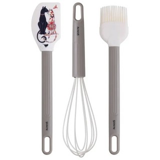 Набор дял кухни 'Парижские коты' 3 предмета: венчик, лопатка,...