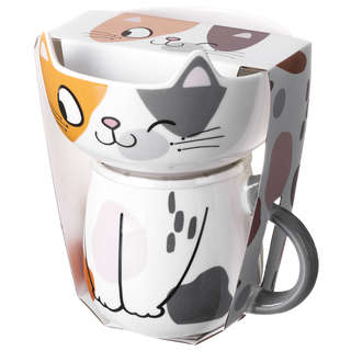 Набор для завтрака 'Cat', 2 предмета: салатник 500 мл, кружка 450 мл, Lefard 2