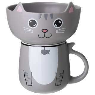 Набор для завтрака 'Cat', 2 предмета: салатник 500 мл, кружка...