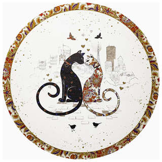 Набор подстановочных салфеток из 2-х шт 'Парижские коты' d 38...