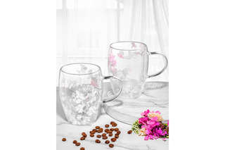 Набор из двух кружек 350 мл 'Crystal glass' с двойными стенками 5